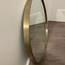 Gold brass mirror 60x60 Image 2