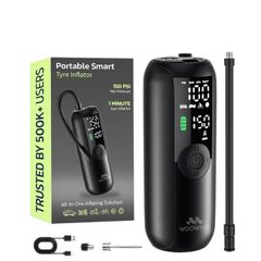 Woowind LP1 Cordless & Rechargeable  Air Compressor, New