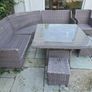 Outdoor Garden Rattan Dining Set & Storage Unit145cm Width 84 Depth 128 Height Image 8