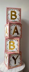 Baby Shower Baby Cubes/ Blocks