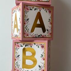 Baby Shower Baby Cubes/ Blocks