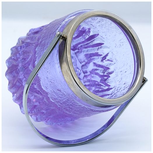 Alexandrite Neodymium Purple Glass Ice Effect Ice Bucket,
