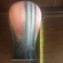 Vintage 1950s Slyvac black & Pink  large pottery vase Image 2