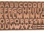 Alphabet shaped silicone chocolate mould