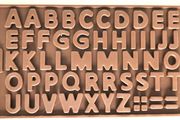 Alphabet shaped silicone chocolate mould