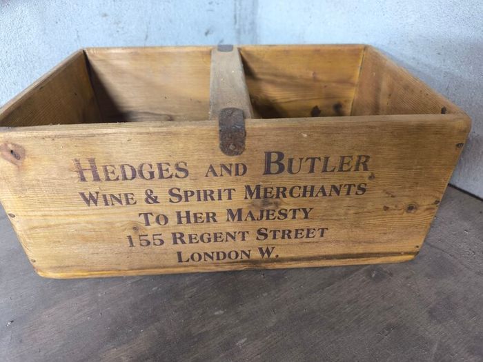 Vintage wooden Carrier box
