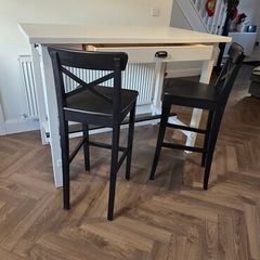 Ikea Nordviken Bar Table & 2 Stools