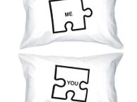 main image for ad Funny Me and You JIgsaw pieces Cushion covers