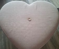 Heart footstool