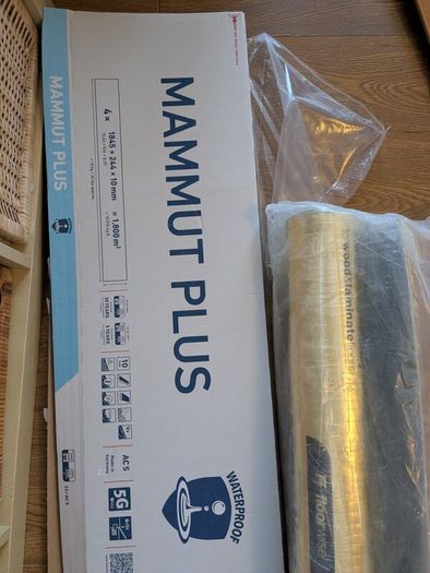 Laminate planks with underlay