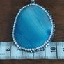 Pendant made of 925 silver and blue agate. Image 5