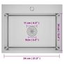 Handmade Kitchen Sink Stainless Steel Image 8