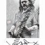 Lemmy Kilmister Motorhead Art Print Sketch with Replica Autograph Image 2