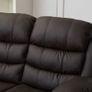 FINAL UNITS 2 Seater Leather Recliner Sofa, Brown Image 6