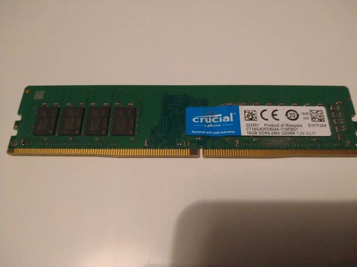 1 X 16gb Ddr4 2400mhz Crucial Ram Stick For Sale in Tallaght, Dublin ...