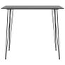 Bar Table Black 120x60x105 cm Image 2