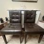 Brown leather Chairs Image 2