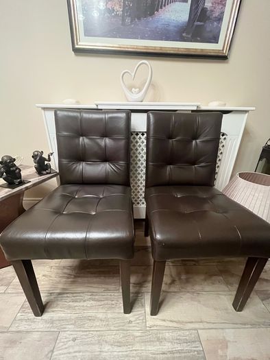 Brown leather Chairs