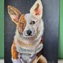 Corgi | Original oil painting on canvas panel Image 3
