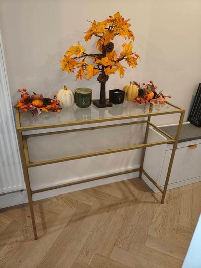 Gold Console Table