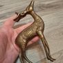 Vintage Solid Brass Deer Set Image 4