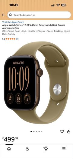 Apple Watch 12 (brand new) 46mm DK Bronze