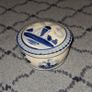 L.A. Vintage Blue and White Dutch Delft hand painted trinket box Image 2