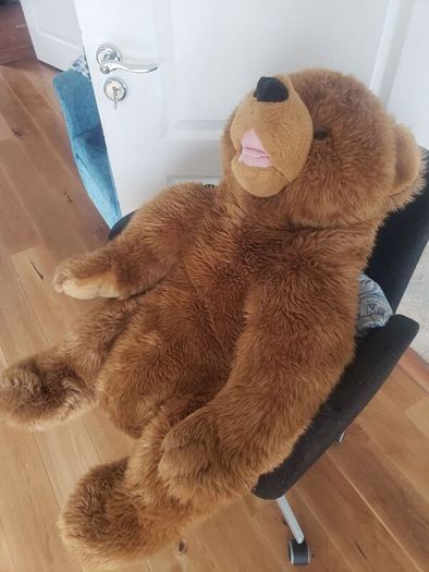34 inch large fluffy bear
