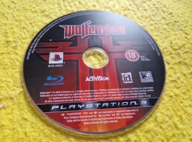 Wolfenstein PlayStation3 Ps3 games Original