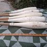 5 X Victorian Wooden Original Paint Indian Exercise Clubs(17 inches,2.5kgs) Image 3