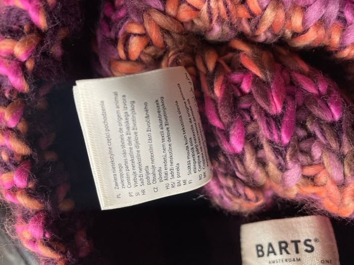 beanie bobble hat Barts ladies knitted with pon pon New