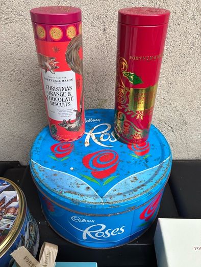 Collection sweet tins and boxes
