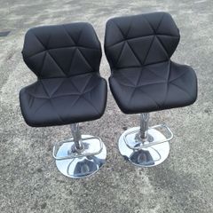 Two height adjustable high stools see photos