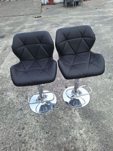 Two height adjustable high stools see photos