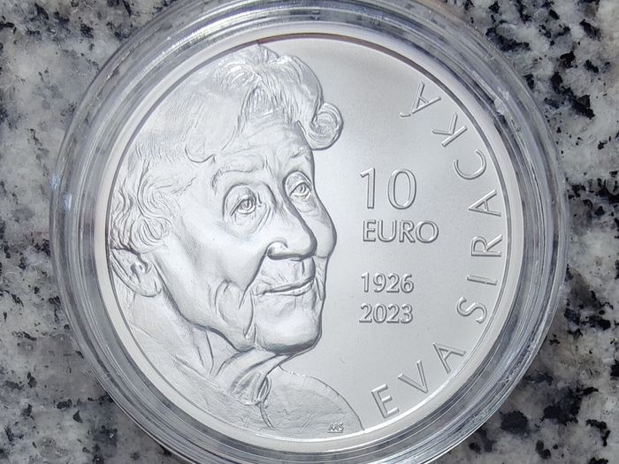 Slovakia 10 Euro Silver (.900) Shiny Coin 2026 - Eva Siracka