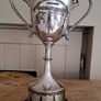 antique trophy 1911 pond boat Bangor silver plated vintage Image 4