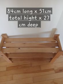 Brand new. 3 Tier. Wooden Shoe Rack.