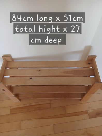 Brand new. 3 Tier. Wooden Shoe Rack.