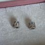 Pandora silver/blue CZ rippling pond charms set of two in good condition Image 6
