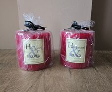 Set of 2 Christmas candles