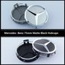 Mercedes Benz 4Pcs Wheel 75mm 3 inches Center Caps Alloy Rim Hub Cap Car Logo Emblem White Image 2