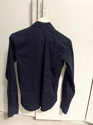 men navy Zara small super slim fit shirt