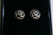 Vintage Triquetra Celtic Sterling Silver 925 Stud Earrings 1,61g