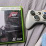 Xbox360. console, official steering wheel + games Image 2