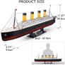 3D Puzzles for Adults LED Titanic Toys Model Kits Ship, Difficult Jigsaw Family Puzzles and Cruise Ship Gifts Home Decoration for Kids and Adults, 266 Pieces(Large with LEDs) Image 3