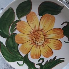 Wade Royal Victoria Hand Painted Sunflower Plate