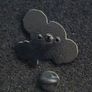 Weightlifting pin back badge. Image 2