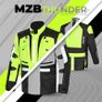 MZB Thunder Mens All Season Motorcycle Touring Waterproof Textile Jacket - Black/Grey Image 5
