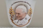 Commemorative cup 1982 Pope John Paul II