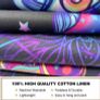 2 Pack Trippy Tapestry Wall Hanging Psychedelic Tapestries with Tassels Fantasy Wall Art Colorful Hippie Home Decor for Bedroom Aesthetic (35cmx50cm) Image 7